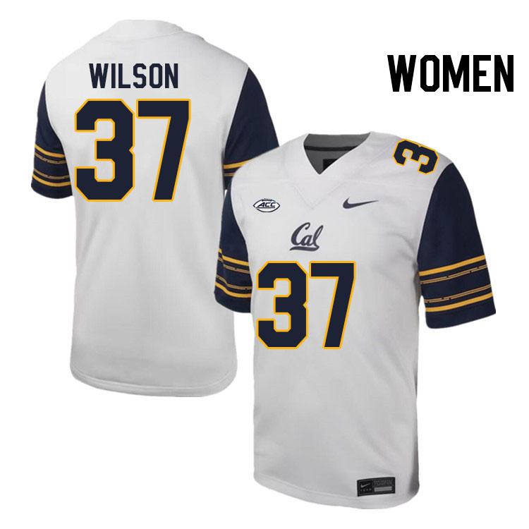 Women #37 Lachlan Wilson California Golden Bears ACC Conference College Football Jerseys Stitched Sa